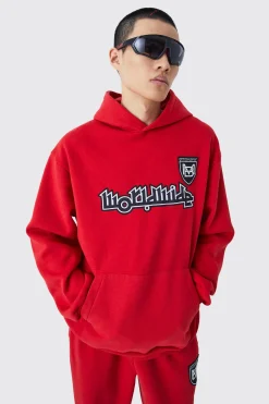 Worldwide Football Oversized Hodded Tracksuit | BoohooMAN UK