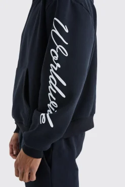 Worldwide Placement Printed Gusset Tracksuit | BoohooMAN UK