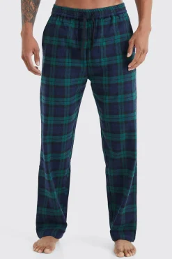 Woven Check Loungewear Pants | BoohooMAN UK