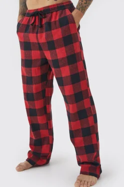 Woven Check Loungewear Pants | BoohooMAN UK