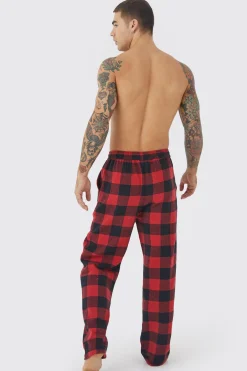 Woven Check Loungewear Pants | BoohooMAN UK