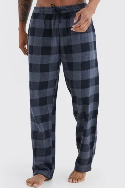 Woven Check Loungewear Pants | BoohooMAN UK