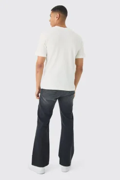 Woven Tab Lounge Top | BoohooMAN UK