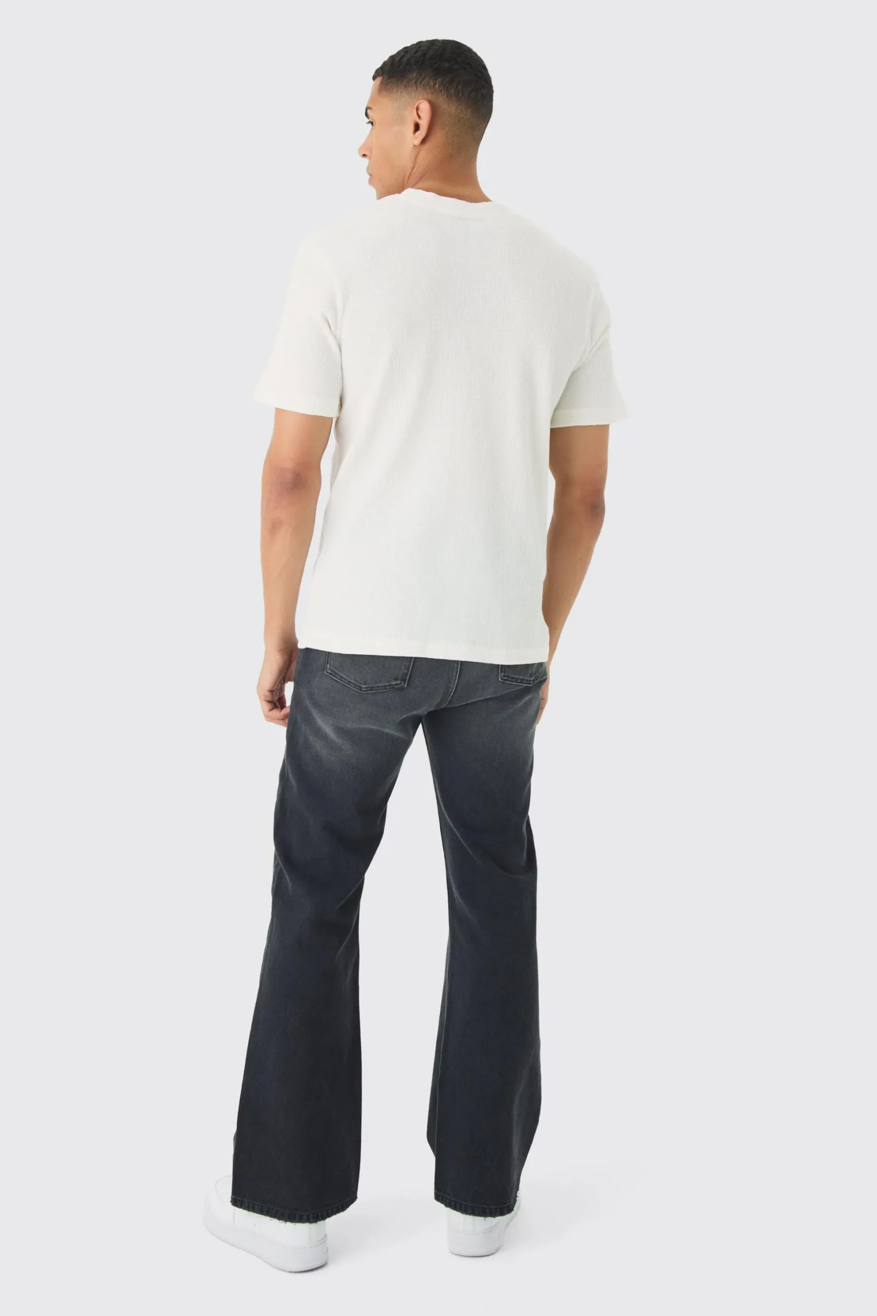 Woven Tab Lounge Top | BoohooMAN UK